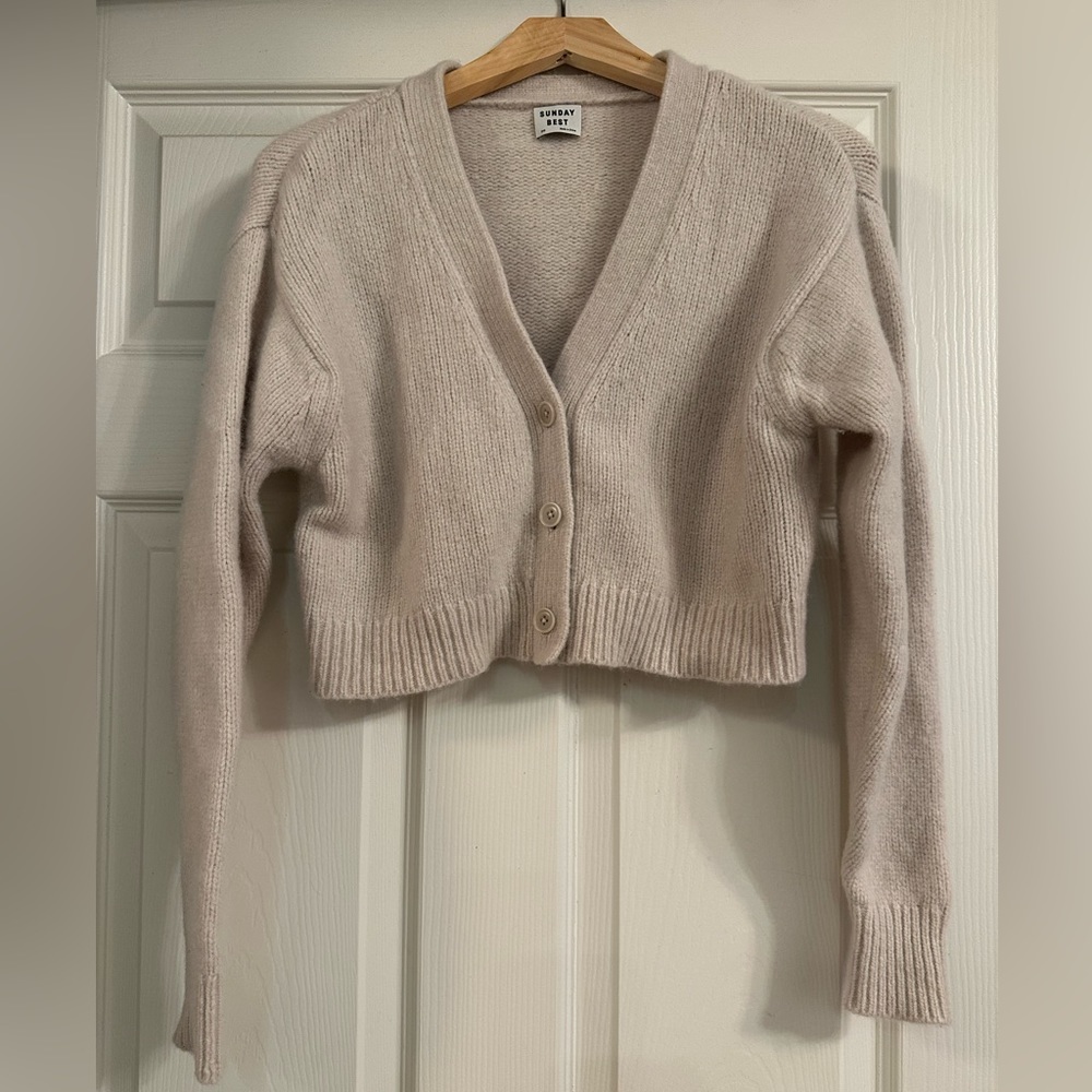 ARITZIA SUNDAY BEST crop cardigan